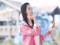 陈都灵粉色汉服穿搭，陈都灵粉色汉服穿搭图片